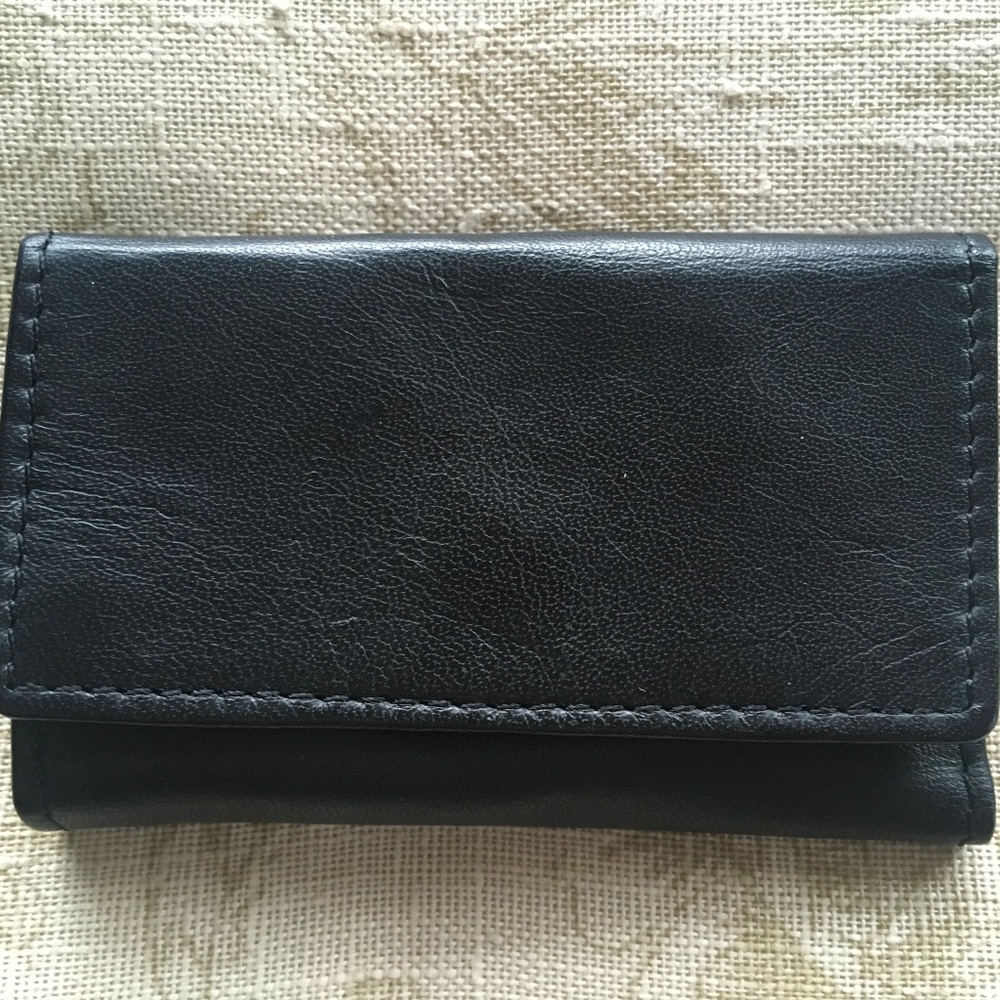 Vintage Leather Key Hold - ECHT PRYM Snap - Black